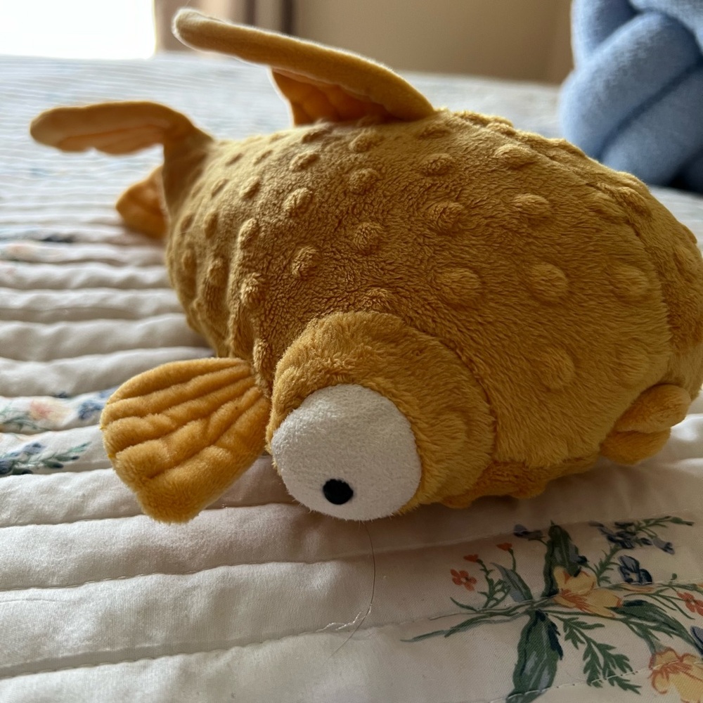 Plush Goldfish Toy - Yellow